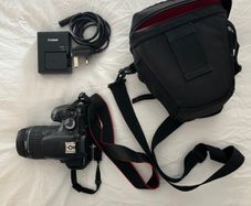 Canon EOS Twelve Hundred D Camera With Eighteen Fifty Five Lens