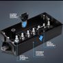 Trailer Wiring Electrical Junction Box 7-pole Terminal Weatherproof Black Poly Image 4