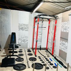 Body max rack with PULLY cable Olympic weight bar dumbbells gym bet ++
