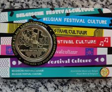 Belgium 2.5 Euro Brilliant Uncirculated Coin 2023 - Belgian Festival Culture - Belgian Coincard Catalogue