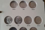 Franklin Silver Half Dollar Part Set In Album