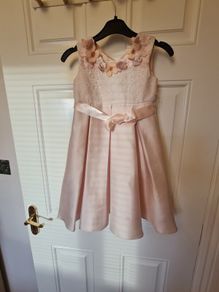 Beautiful girls pink dress special occasion