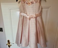 Beautiful girls pink dress special occasion