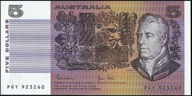 Australia | 5 Dollars | 1983 | P.44d | PGY 923260 | UNC