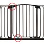 Baby Gate Extra Wide 133-142cm Black Image 2