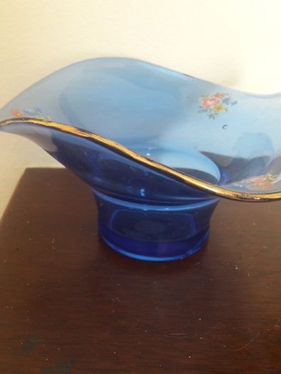 vintage glass dish