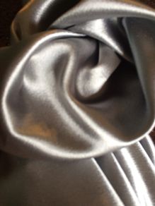 Silver Satin Back Crepe