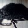 Ostrich feather cape black Image 6