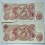2 x Bank of England, J.S.Fforde, 10 shillings, Banknotes 1967 Image 2