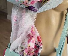Acqua Azure Bag, Belt and Scarf Combo - All 3 Sold as 1.