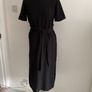 dress bnwt Zara black dress short sleeves with side slits elegant style fits 8/10 Image 5