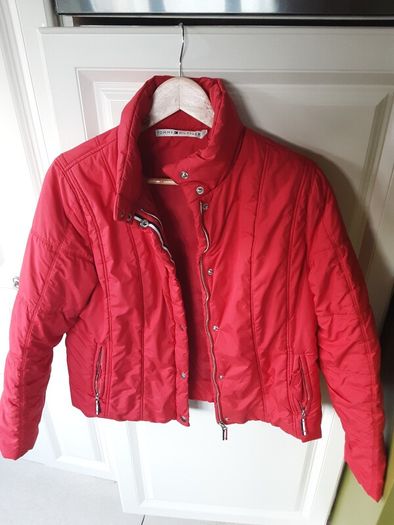 ladies red tommy hilfigher jacket