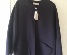 Paul Costello Navy Coat NEW