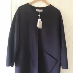 Paul Costello Navy Coat NEW