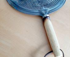 Old Italian chestnut roasting pan