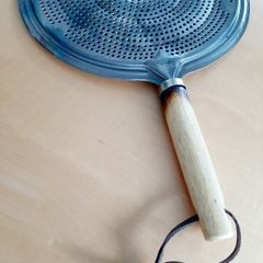 Old Italian chestnut roasting pan