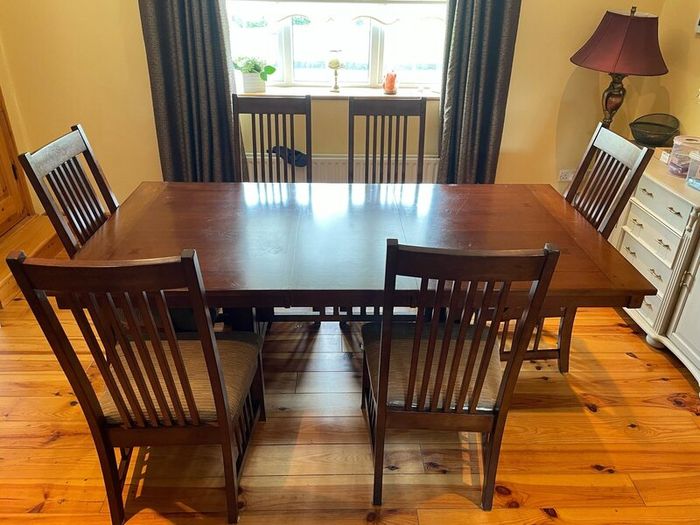 Set of tables and chairs