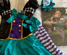 FREE: Dreamgirl "Mad Hatter" Adult Costume - Size Small (UK 6-10 / US 2-6)