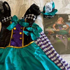 FREE: Dreamgirl "Mad Hatter" Adult Costume - Size Small (UK 6-10 / US 2-6)