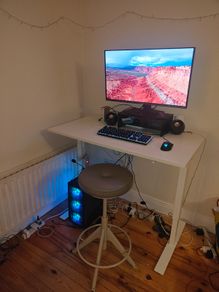 IKEA Skarsta Sit/Stand Desk & Adjustable Stool