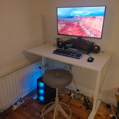 IKEA Skarsta Sit/Stand Desk & Adjustable Stool