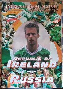 Republic Of Ireland V Russia: International Match Program, 1996
