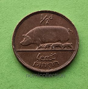 Ireland 1942 year Bronze Half Penny.