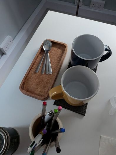 Four ceramic cups