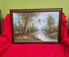 Mountain River Landscape -- Roger Brown