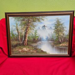 Mountain River Landscape -- Roger Brown