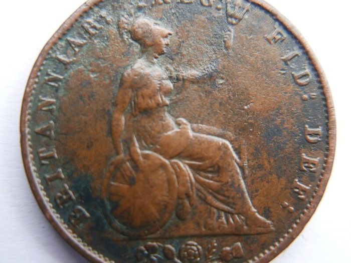 1853  Great Britain 1/2 Half Penny Queen Victoria