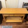 Wooden tv cabinet with matching side table Image 3