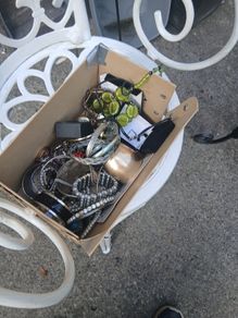 box of costume jewellery