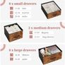 Chest of Drawers with 18 Drawers Dressers & Chests of Drawers for Bedroom Storage Drawers Image 3