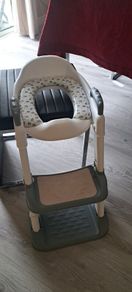 Toilet seat with steps