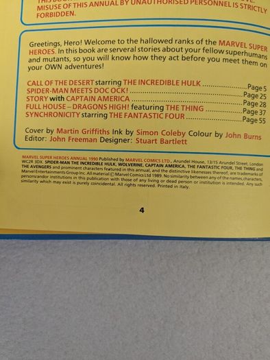 Marvel Annual 1990