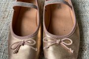 Rose gold ballet pumps size 13