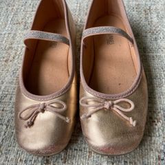Rose gold ballet pumps size 13