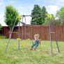 Kids Children Swing Glider Set Metal Frame Backyard Playground Garden Outdoor Baby (FREE SHIPPING) Image 2