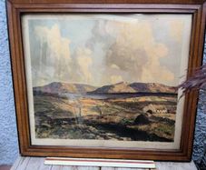 Vintage print, Loughanure Co  Donegal, James Humbert Craig RHA