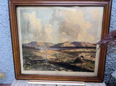 Vintage print, Loughanure Co  Donegal, James Humbert Craig RHA