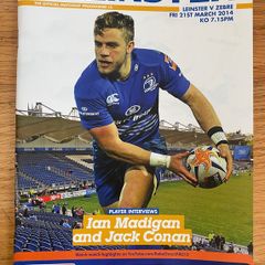 2014 Leinster v Zebre - RaboDirect Pro12 Programme
