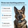 USB Rechargeable Automatic Dogs Training Collar Ultrasonic Pet Dog Anti Barking Stop Barking Vibration Anti Bark Waterproof Collar Devices Type-C Image 5