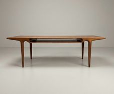 Exquisite Danish Teak Coffee Table Attributed to Johannes Andersen