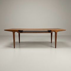 Exquisite Danish Teak Coffee Table Attributed to Johannes Andersen