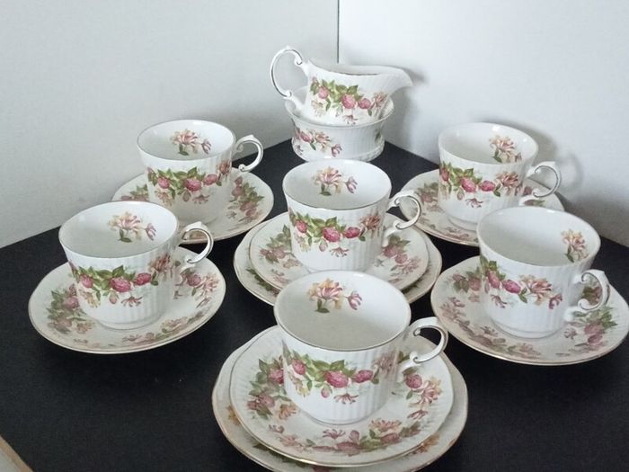 QUEEN'S Fine Bone China Rosina China "Woman and Home" Tea set