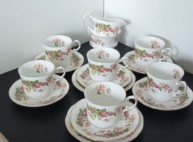 QUEEN'S Fine Bone China Rosina China "Woman and Home" Tea set