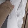 White long shirt fits size Xs s m  with pockets Image 2