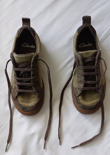 Boys Canvas Shoes Clarks Size 11G