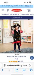 Melissa & Doug Pirate Costume